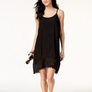 Raviya Women's Crochet-Trim Dress Swim Cover-Up